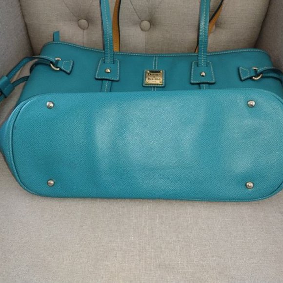 SOLD Dooney & Bourke Davis Tote in Teal - Picture 8 of 12